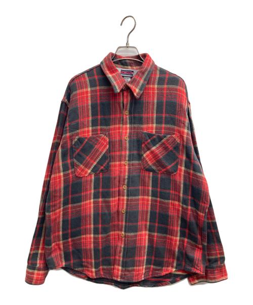 big mac（ビッグマック）BIG MAC (ビッグマック) 80’Sチェックネルシャツ レッド サイズ:Lの古着・服飾アイテム