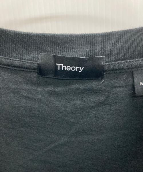 theory（セオリー）theory (セオリー) プリントTシャツ ブラック サイズ:M	の古着・服飾アイテム