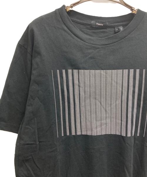 theory（セオリー）theory (セオリー) プリントTシャツ ブラック サイズ:M	の古着・服飾アイテム