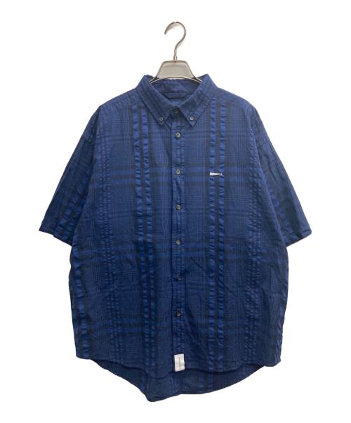 DESCENDANT（ディセンダント）DESCENDANT (ディセンダント) CLEEK PLAID SS SHIRT STANDARD ネイビー サイズ:2の古着・服飾アイテム