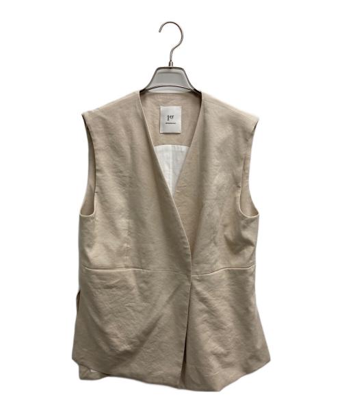 1er Arrondissement（プルミエ アロンディスモン）1er Arrondissement (プルミエ アロンディスモン) ソフトリネンロングジレ ベージュ サイズ:36の古着・服飾アイテム