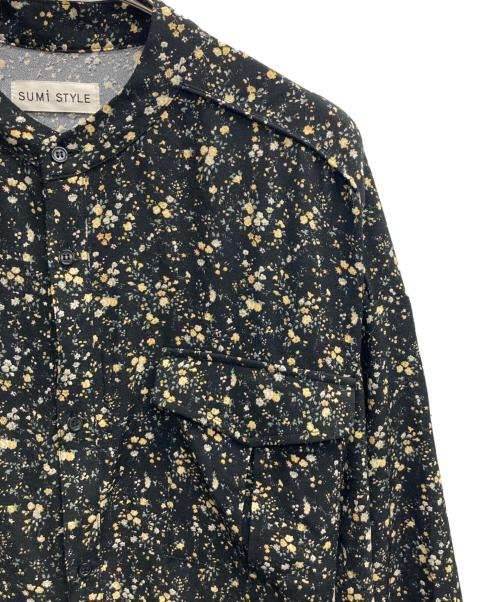 SUM1 STYLE（スミスタイル）SUM1 STYLE (スミスタイル) 小花柄ブリントブラウスワンピース ブラック サイズ:Fの古着・服飾アイテム