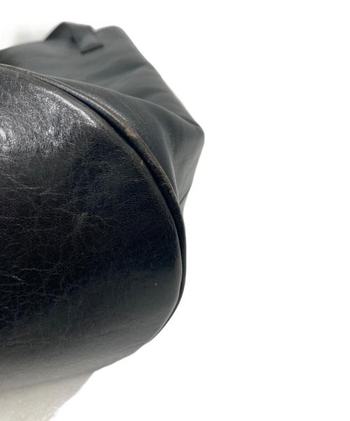 HIROFU（ヒロフ）HIROFU (ヒロフ) レザーバケットバッグ ブラックの古着・服飾アイテム