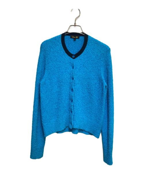 DRAWER（ドゥロワー）DRAWER (ドゥロワー) シャギーニット カーディガン ブルー サイズ:Ｆの古着・服飾アイテム