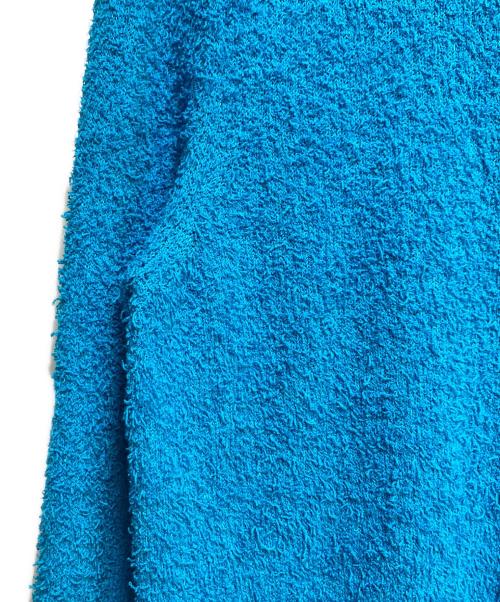 DRAWER（ドゥロワー）DRAWER (ドゥロワー) シャギーニット カーディガン ブルー サイズ:Ｆの古着・服飾アイテム