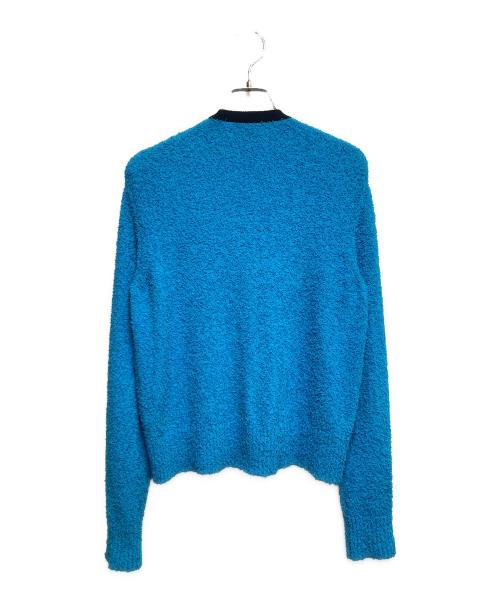 DRAWER（ドゥロワー）DRAWER (ドゥロワー) シャギーニット カーディガン ブルー サイズ:Ｆの古着・服飾アイテム