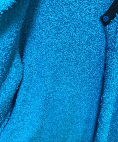 DRAWER（ドゥロワー）DRAWER (ドゥロワー) シャギーニット カーディガン ブルー サイズ:Ｆの古着・服飾アイテム