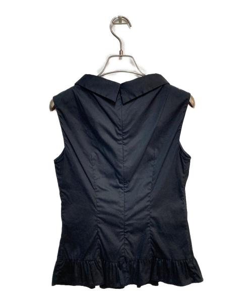 PRADA（プラダ）PRADA (プラダ) ノースリーブブラウス ブラック サイズ:40の古着・服飾アイテム