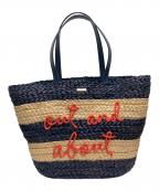 Kate Spadeケイトスペード）の古着「カゴバッグ」｜ネイビー