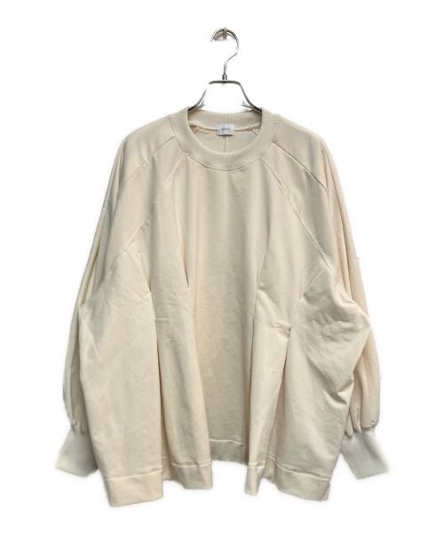 MANOF（マノフ）MANOF (マノフ) WAIST TUCK VOLUME SLEEVE SWEAT アイボリー サイズ:Ｆの古着・服飾アイテム