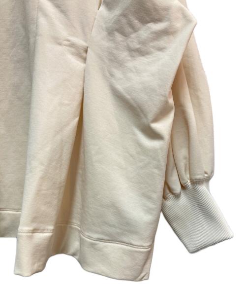 MANOF（マノフ）MANOF (マノフ) WAIST TUCK VOLUME SLEEVE SWEAT アイボリー サイズ:Ｆの古着・服飾アイテム