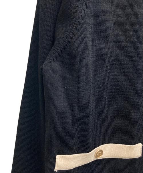 anuans（アニュアンス）anuans (アニュアンス) オリジナルボタンニットカーディガン ブラック サイズ:Fの古着・服飾アイテム