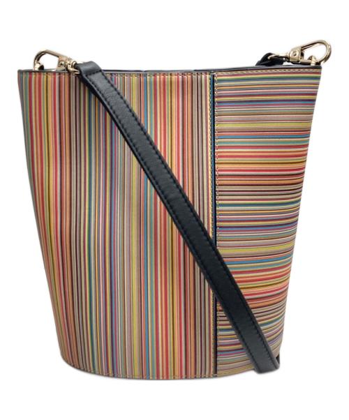 PAUL SMITH（ポールスミス）PAUL SMITH (ポールスミス) Signature Stripe Bucket Bag マルチカラーの古着・服飾アイテム