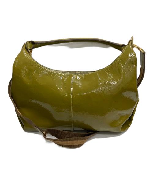 ATAO（アタオ）ATAO (アタオ) エナメル2WAYバッグ 黄緑の古着・服飾アイテム