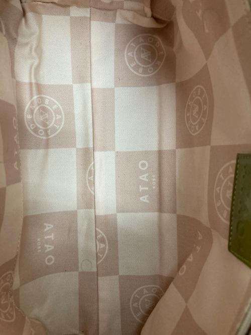 ATAO（アタオ）ATAO (アタオ) エナメル2WAYバッグ 黄緑の古着・服飾アイテム