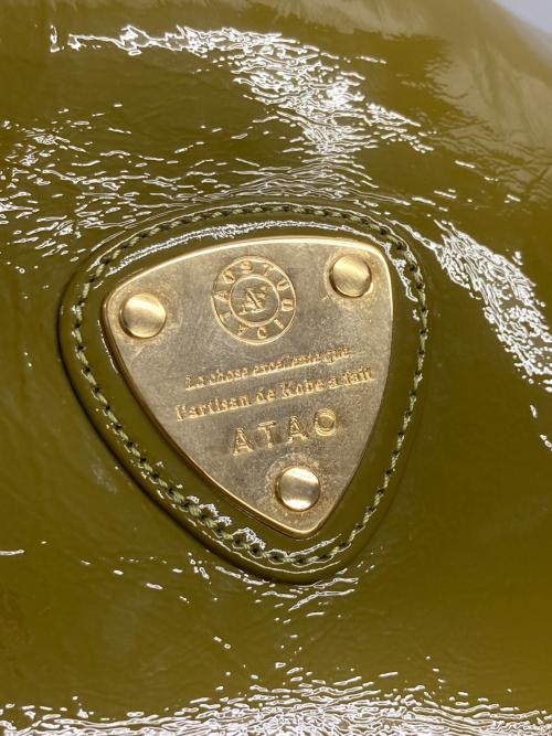 ATAO（アタオ）ATAO (アタオ) エナメル2WAYバッグ 黄緑の古着・服飾アイテム