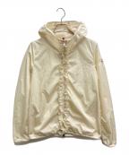 MONCLERモンクレール）の古着「フリルナイロンジャケット」｜アイボリー