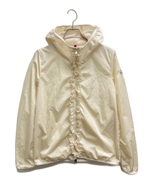 MONCLER（モンクレール）MONCLER (モンクレール) フリルナイロンジャケット アイボリー サイズ:00の古着・服飾アイテム