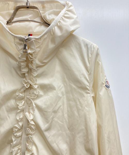 MONCLER（モンクレール）MONCLER (モンクレール) フリルナイロンジャケット アイボリー サイズ:00の古着・服飾アイテム
