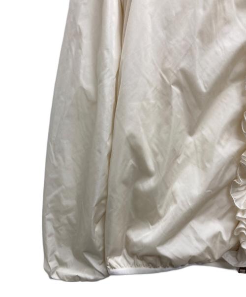 MONCLER（モンクレール）MONCLER (モンクレール) フリルナイロンジャケット アイボリー サイズ:00の古着・服飾アイテム