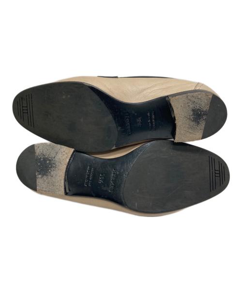 HERMES（エルメス）HERMES (エルメス) フリンジローファー ベージュ サイズ:361/2の古着・服飾アイテム