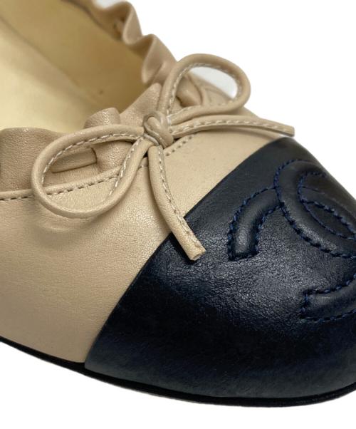 CHANEL（シャネル）CHANEL (シャネル) ココマークヒールパンプス アイボリー サイズ:361/2Cの古着・服飾アイテム