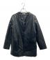 Loungedress（ラウンジドレス）の古着「フェイクレザーノーカラージャケット」｜ブラック