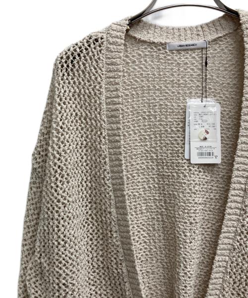 URBAN RESEARCH（アーバンリサーチ）URBAN RESEARCH (アーバンリサーチ) 透かし柄2WAYニットカーディガン アイボリー サイズ:FREE 未使用品の古着・服飾アイテム
