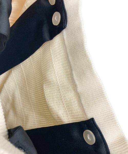 Lily Brown（リリーブラウン）Lily Brown (リリーブラウン) ショルダーリボンオフショルニットトップス アイボリー サイズ:Freeの古着・服飾アイテム