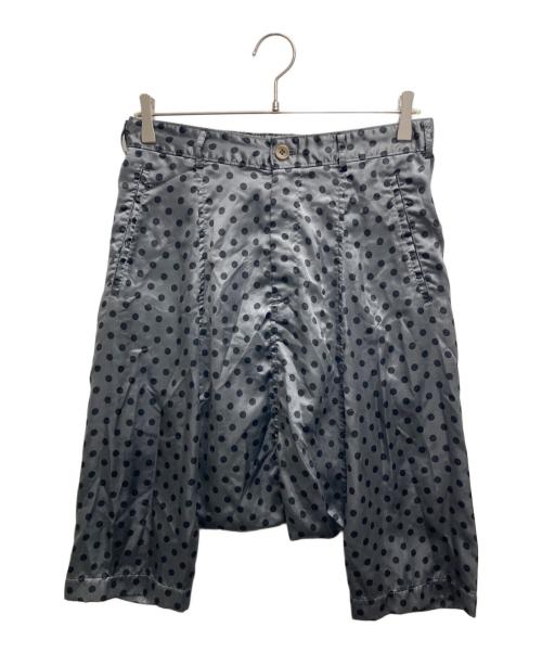COMME des GARCONS（コムデギャルソン）COMME des GARCONS (コムデギャルソン) 13SS ポリエステルサテンドット柄サルエルショートパンツ グレー サイズ:XSの古着・服飾アイテム