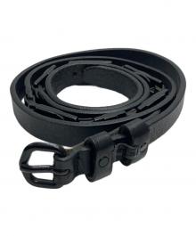 DIESEL（ディーゼル）の古着「ロゴ金具 チェーンベルト」｜ブラック