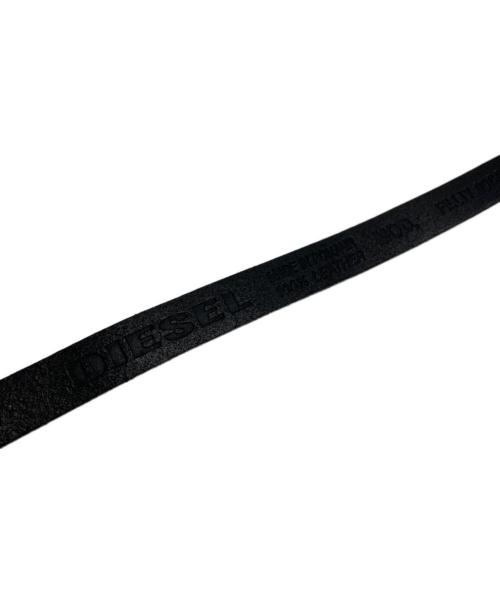 DIESEL（ディーゼル）DIESEL (ディーゼル) ロゴ金具 チェーンベルト ブラックの古着・服飾アイテム