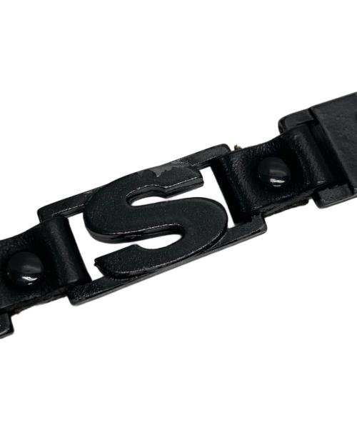 DIESEL（ディーゼル）DIESEL (ディーゼル) ロゴ金具 チェーンベルト ブラックの古着・服飾アイテム