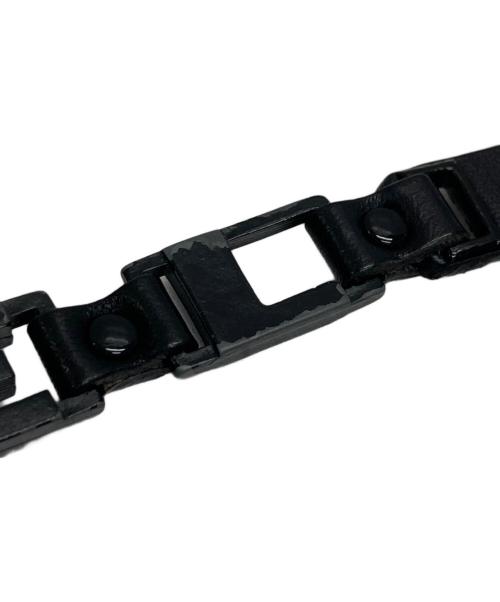 DIESEL（ディーゼル）DIESEL (ディーゼル) ロゴ金具 チェーンベルト ブラックの古着・服飾アイテム