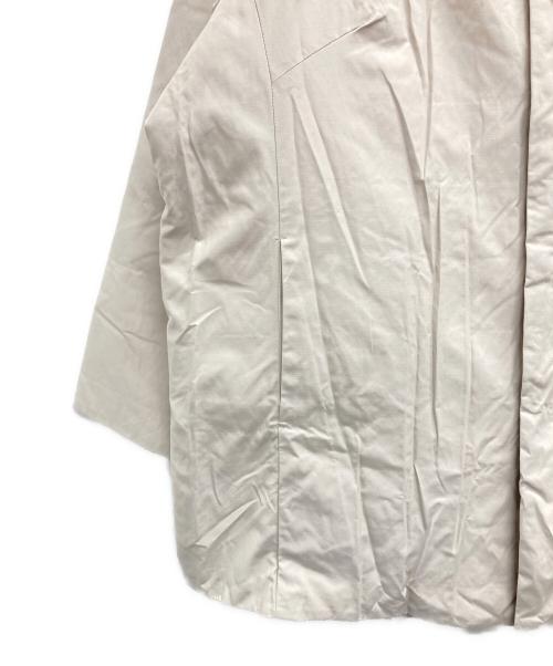 plantation（プランテーション）Plantation (プランテーション) ノーカラー ダウンコート アイボリー サイズ:3の古着・服飾アイテム