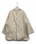 Plantation（プランテーション）の古着「ノーカラー ダウンコート」｜アイボリー