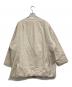 Plantation (プランテーション) ノーカラー ダウンコート アイボリー サイズ:3：9000円