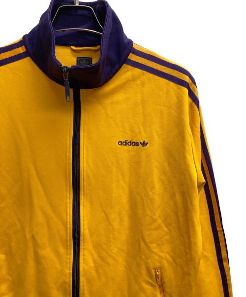 adidas（アディダス）adidas (アディダス) ベッケンバウアートラックジャケット パープル×イエロー サイズ:Mの古着・服飾アイテム