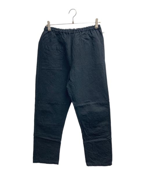 うなぎの寝床（ウナギノネドコ）うなぎの寝床 (ウナギノネドコ) コットンリネンモンペパンツ ブラック サイズ:Lの古着・服飾アイテム