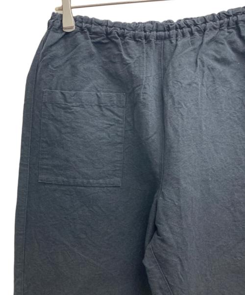 うなぎの寝床（ウナギノネドコ）うなぎの寝床 (ウナギノネドコ) コットンリネンモンペパンツ ブラック サイズ:Lの古着・服飾アイテム