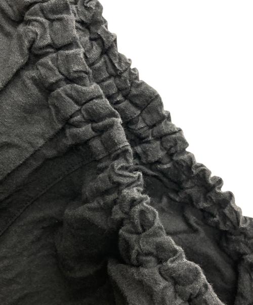 うなぎの寝床（ウナギノネドコ）うなぎの寝床 (ウナギノネドコ) コットンリネンモンペパンツ ブラック サイズ:Lの古着・服飾アイテム