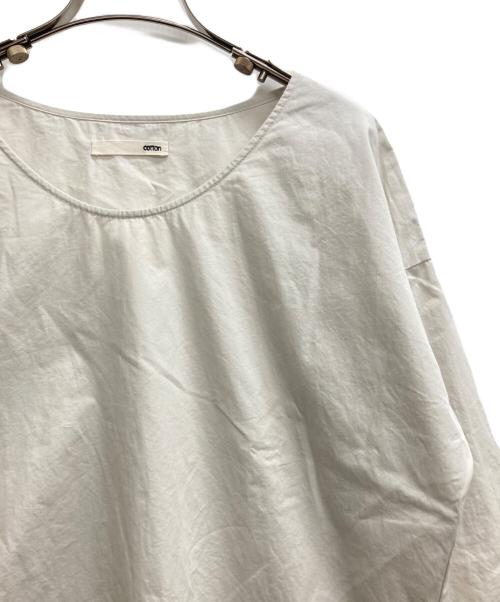 evam eva（エヴァムエヴァ）evam eva (エヴァムエヴァ) プルオーバーシャツ アイボリー サイズ:記載無しの古着・服飾アイテム