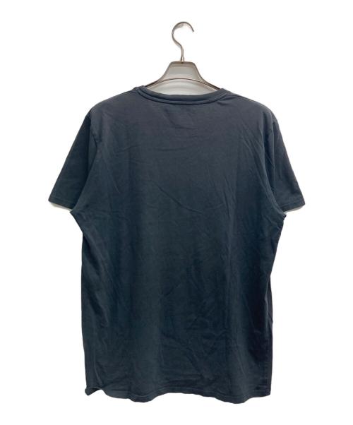 maison kitsune（メゾンキツネ）MAISON KITSUNE (メゾンキツネ) ダブル フォックス パッチ T シャツ ブラック サイズ:XLの古着・服飾アイテム