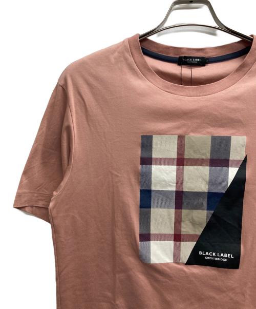 BLACK LABEL CRESTBRIDGE（ブラックレーベル クレストブリッジ）BLACK LABEL CRESTBRIDGE (ブラックレーベル クレストブリッジ) ボックスロゴTシャツ ピンク サイズ:L 未使用品の古着・服飾アイテム