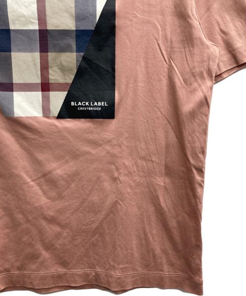 BLACK LABEL CRESTBRIDGE（ブラックレーベル クレストブリッジ）BLACK LABEL CRESTBRIDGE (ブラックレーベル クレストブリッジ) ボックスロゴTシャツ ピンク サイズ:L 未使用品の古着・服飾アイテム