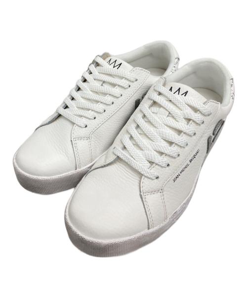 via SANGACIO（ヴィア・サンガチオ）via SANGACIO (ヴィア・サンガチオ) Jean Michel Basquiat (ジャンミシェルバスキア) ローカットスニーカー グレー サイズ:23.5の古着・服飾アイテム