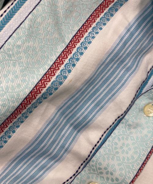 ETRO（エトロ）ETRO (エトロ) 総柄シャツ ブルー サイズ:Lの古着・服飾アイテム