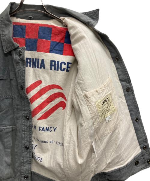 OHNET（オーネット）OHNET (オーネット) ワークジャケット グレー サイズ:Mの古着・服飾アイテム