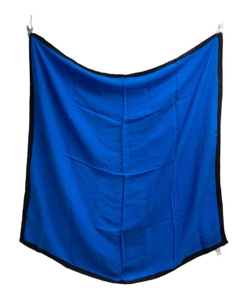 TIFFANY & Co.（ティファニー アンド コー）Tiffany & Co. (ティファニー) シルクスカーフ ブラック×ブルーの古着・服飾アイテム