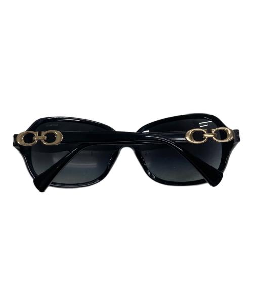 COACH（コーチ）COACH (コーチ) ロゴテンプルサングラス ブラック サイズ:56□16 135の古着・服飾アイテム